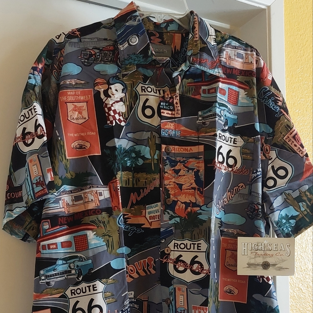 Men's Shirt Route 66 Landmarks
